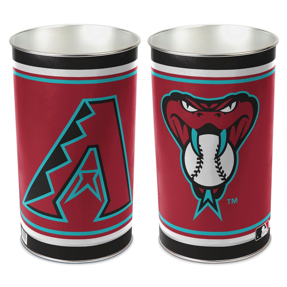 Arizona Diamondbacks Wastebasket 15 Inch - Special Order