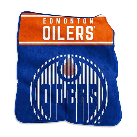 Edmonton Oilers Blanket 60x80 Raschel Throw