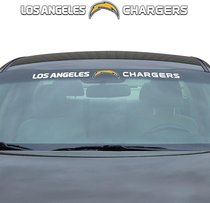 Los Angeles Chargers Decal 35x4 Windshield Style