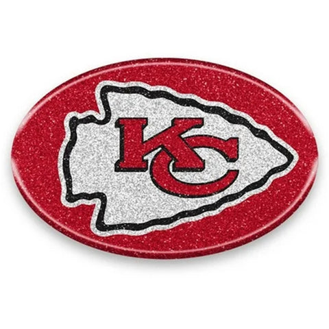 Kansas City Chiefs Auto Emblem Oval Color Bling Style