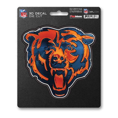 Chicago Bears Decal 5x8 Die Cut 3D Logo Design