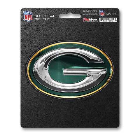 Green Bay Packers Decal 5x8 Die Cut 3D Logo Design