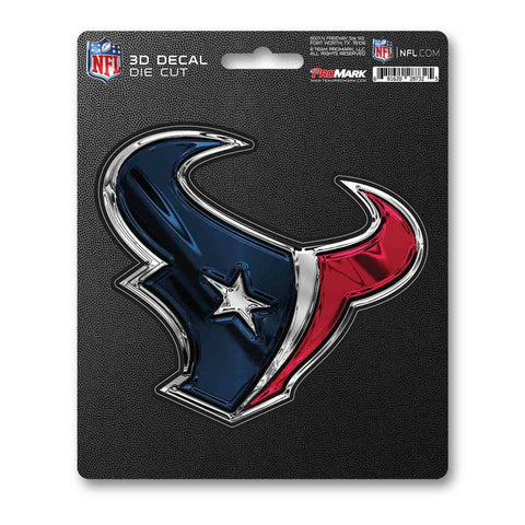 Houston Texans Decal 5x8 Die Cut 3D Logo Design