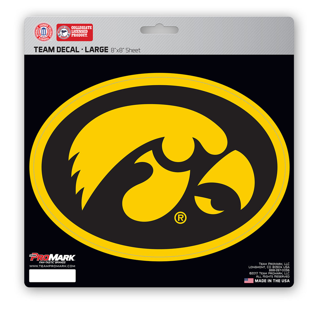 Iowa Hawkeyes Decal 8x8 Die Cut - Special Order