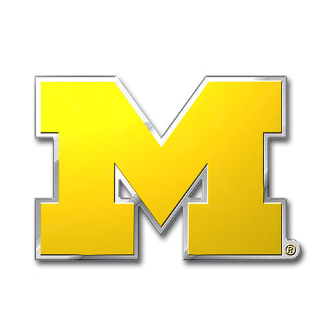 Michigan Wolverines Auto Emblem Color Blue M