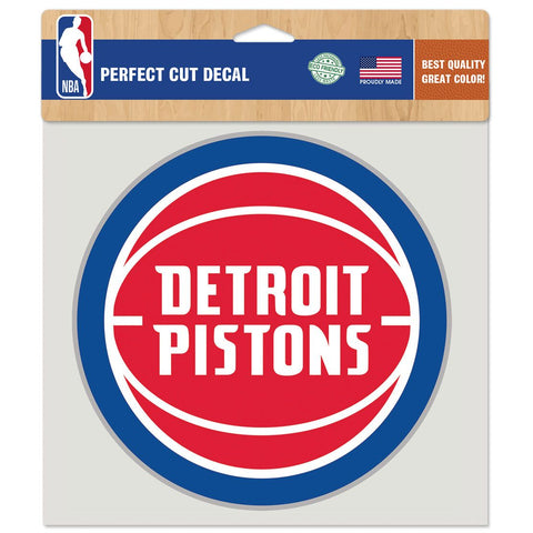 Detroit Pistons Decal 8x8 Perfect Cut Color - Special Order