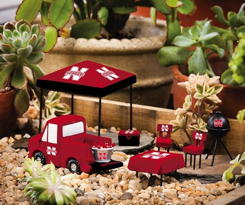 Nebraska Cornhuskers Mini Tailgate Garden Decoration Set