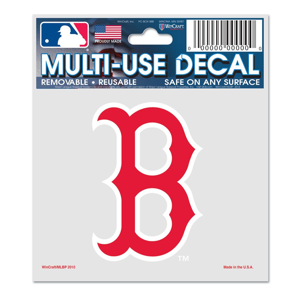 Boston Red Sox Decal 3x4 Multi Use