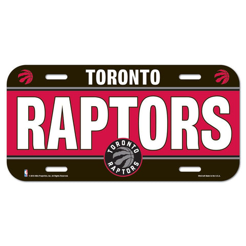 Toronto Raptors License Plate Plastic - Special Order