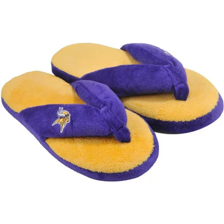 Minnesota Vikings Slipper - Women Thong Flip Flop - (1 Pair) - M