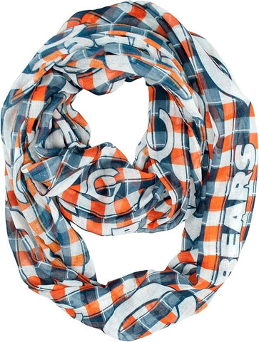 Chicago Bears Infinity Scarf - Plaid