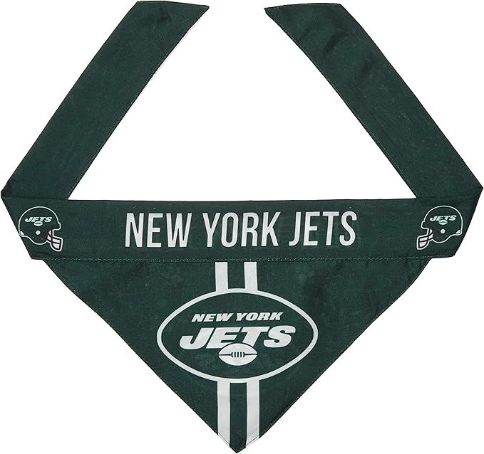 New York Jets Pet Bandanna Size L Alternate Design