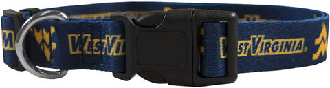 West Virginia Mountaineers Pet Collar Size S