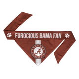 Alabama Crimson Tide Pet Bandanna Size M