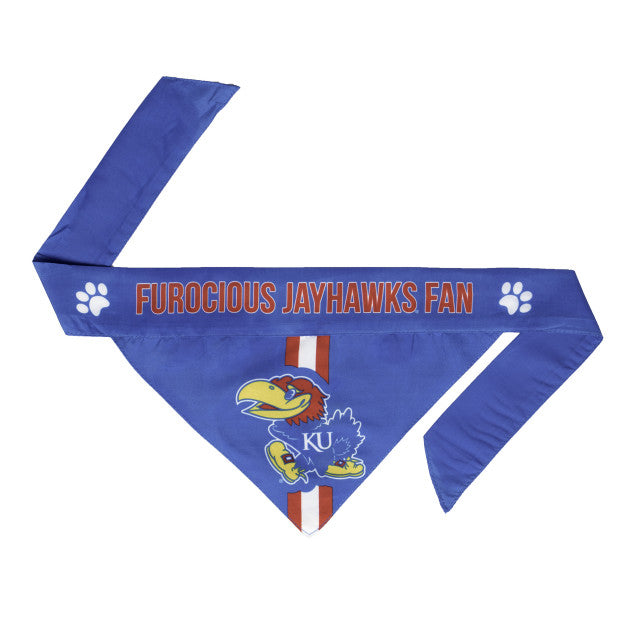 Kansas Jayhawks Pet Bandanna Size S - Special Order