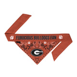 Georgia Bulldogs Pet Bandanna Size L