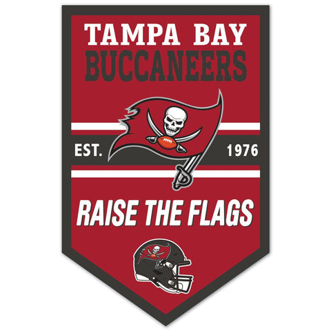 Tampa Bay Buccaneers Sign 11x17 Wood Chevron