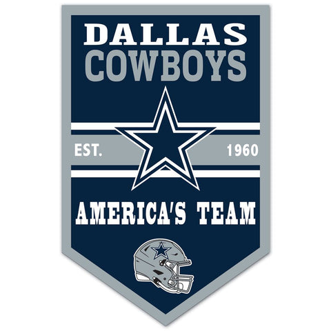 Dallas Cowboys Sign 11x17 Wood Chevron