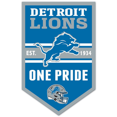Detroit Lions Sign 11x17 Wood Chevron