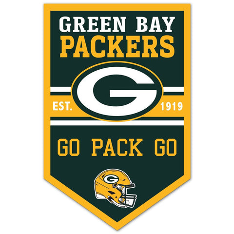 Green Bay Packers Sign 11x17 Wood Chevron