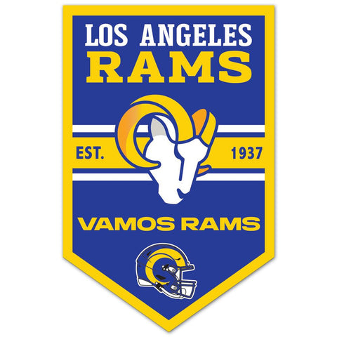 Los Angeles Rams Sign 11x17 Wood Chevron