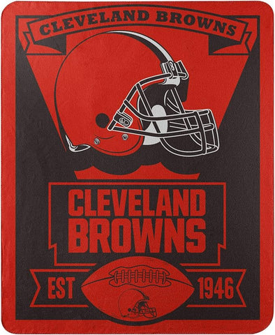 Cleveland Browns Blanket 50x60 Fleece Marque Design