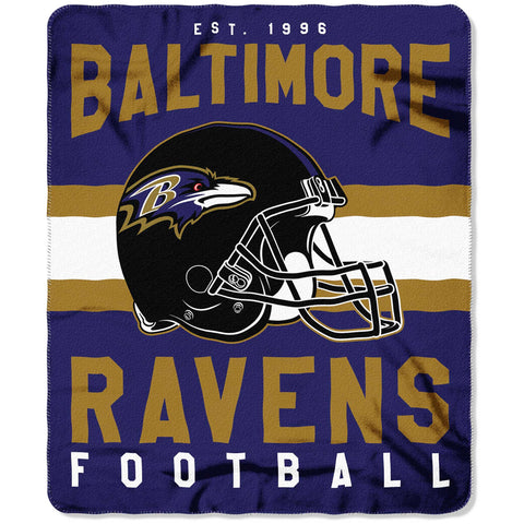 Baltimore Ravens Blanket 50x60 Fleece Singular Design