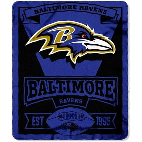 Baltimore Ravens Blanket 50x60 Fleece Marque Design