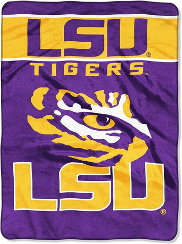 LSU Tigers Blanket 60x80 Raschel Basic Design