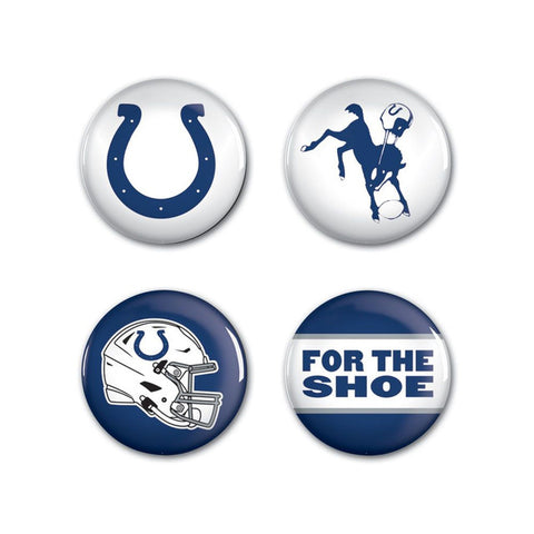Indianapolis Colts Buttons 4 Pack