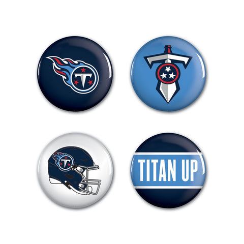 Tennessee Titans Buttons 4 Pack