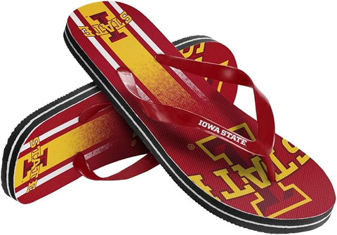 Iowa State Cyclones Flip Flop Unisex Gradient Big Logo - (1 Pair) - L