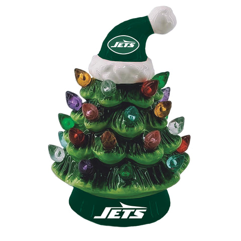 New York Jets Christmas Tree 4 Inch LED Tabletop