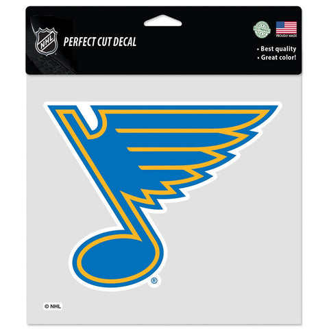 St. Louis Blues Decal 8x8 Perfect Cut Color - Special Order