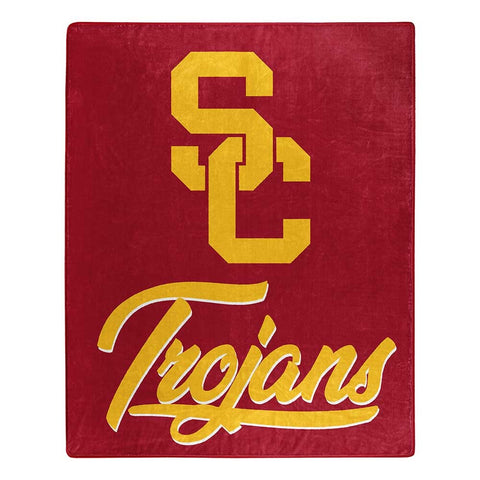 USC Trojans Blanket 50x60 Raschel Signature Design