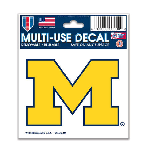 Michigan Wolverines Decal 3x4 Multi Use