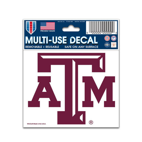 Texas A&M Aggies Decal 3x4 Multi Use