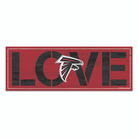 Atlanta Falcons Sign 8x23 Wood Love