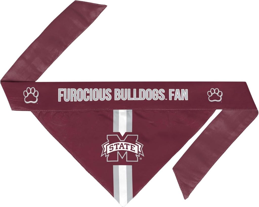 Mississippi State Bulldogs Pet Bandanna Size L