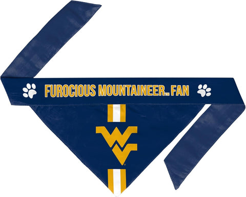 West Virginia Mountaineers Pet Bandanna Size XL