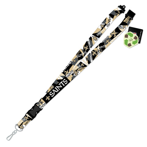 New Orleans Saints Lanyard Shattered Design