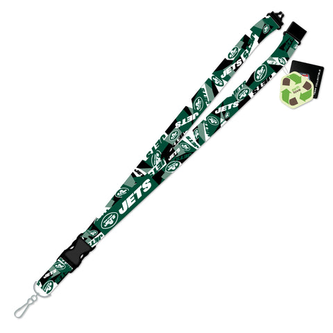 New York Jets Lanyard Shattered Design