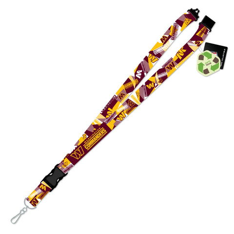 Washington Commanders Lanyard Shattered Design
