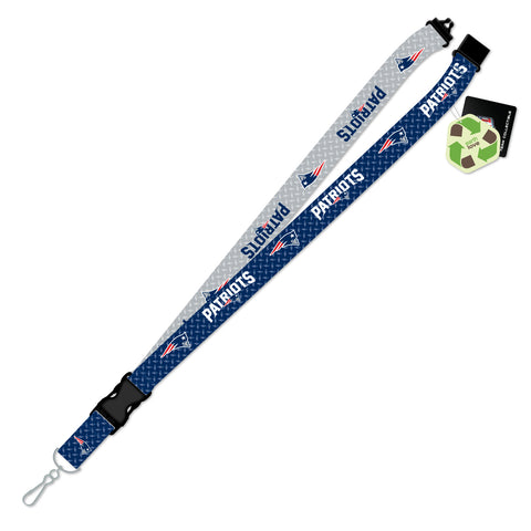 New England Patriots Lanyard Sustainable Diamond Plate