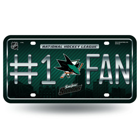 San Jose Sharks License Plate  - #1 Fan