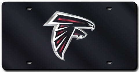 Atlanta Falcons License Plate Laser Cut Black - Special Order