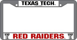 Texas Tech Red Raiders License Plate Frame Chrome - Special Order