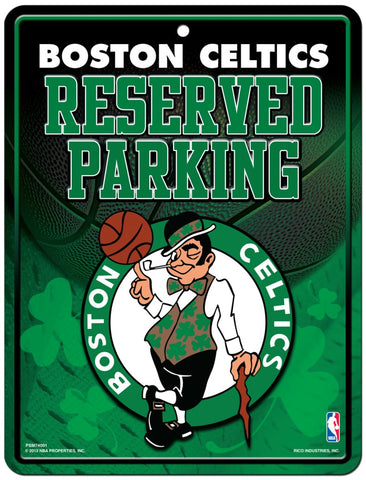 Boston Celtics Sign Metal Parking - Special Order