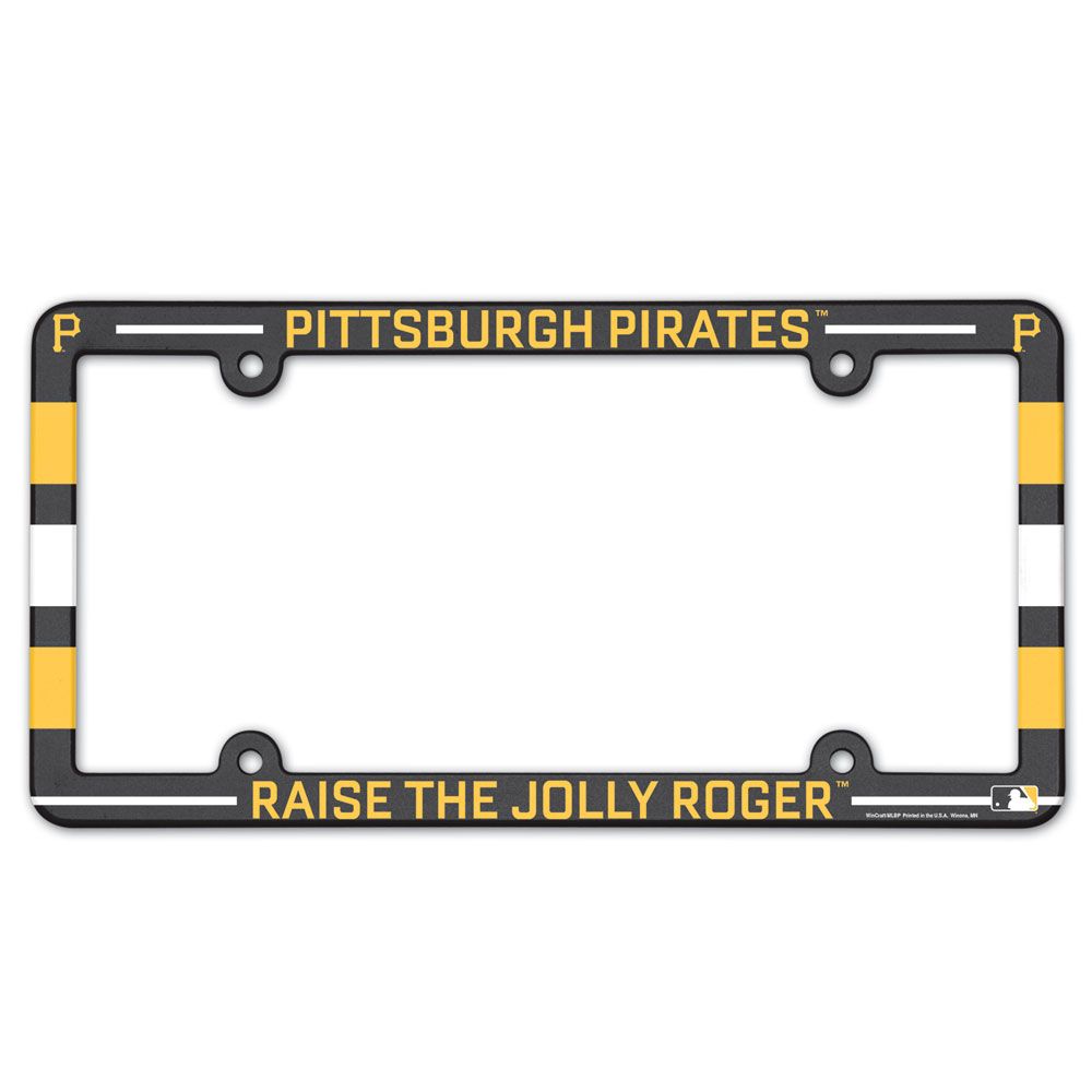 Pittsburgh Pirates License Plate Frame Plastic Full Color Style - Special Order