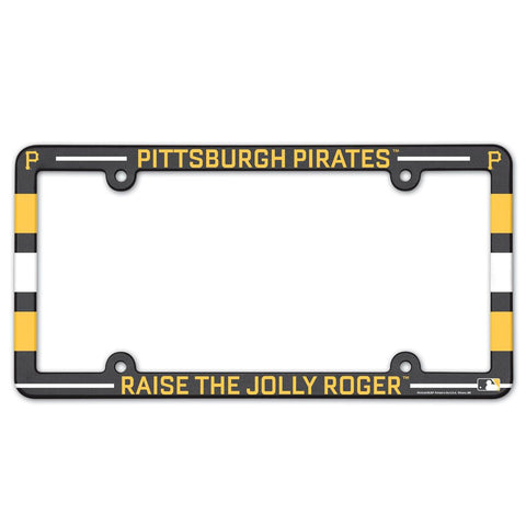 Pittsburgh Pirates License Plate Frame Plastic Full Color Style - Special Order
